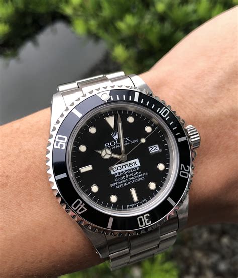 rolex sea dweller 16600 on wrist|rolex sea dweller deepsea blue.